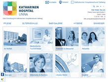 Tablet Screenshot of katharinen-hospital.de